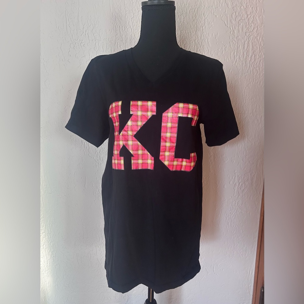 Plaid Kansas City Vneck Shirt